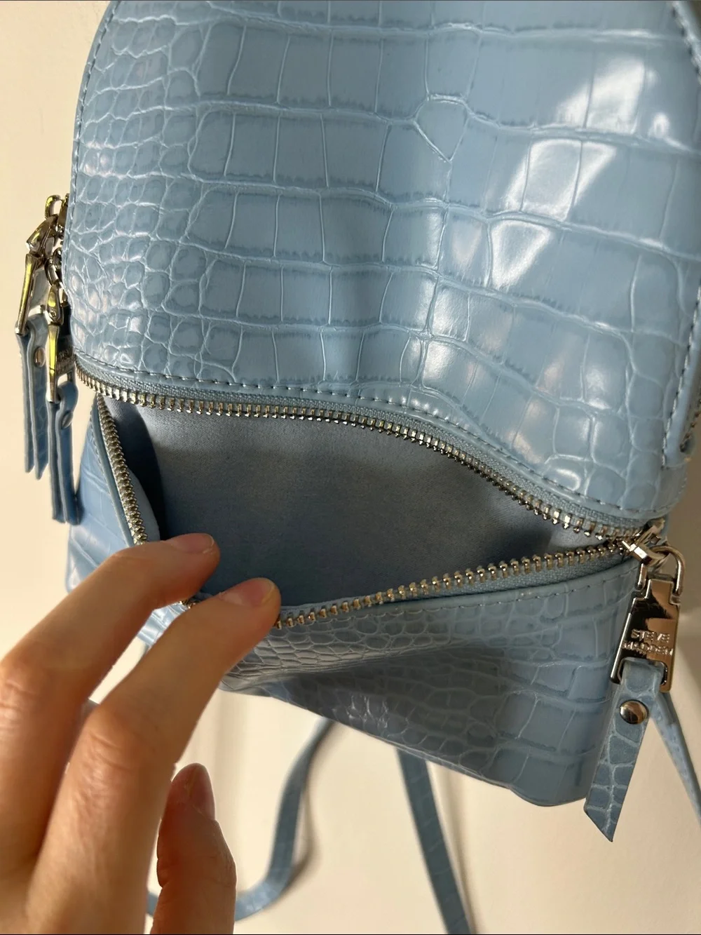 Steve Madden faux leather backpack